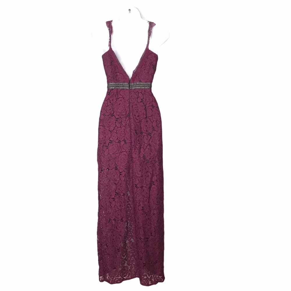 Free People | New Eggplant Lacey Column Maxi Dress - Picture 12 of 16